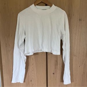 Women’s cotton citizen cropped long sleeve top